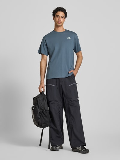 The North Face Relaxed Fit T-Shirt mit Logo-Print Rauchblau 1