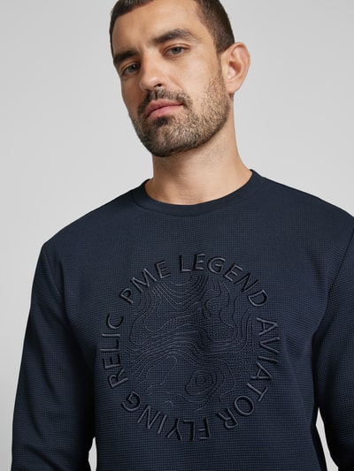 PME Legend Sweatshirt mit Rundhalsausschnitt Royal 3