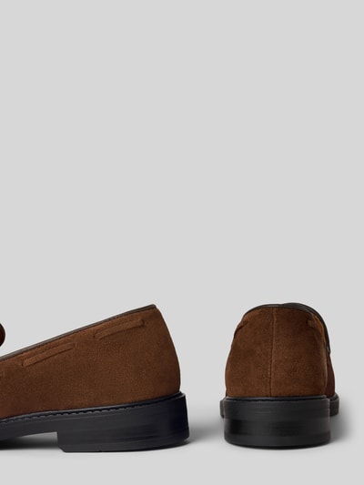 SELECTED HOMME Slipper aus echtem Rindsleder Modell 'BLAKE' Mittelbraun 2