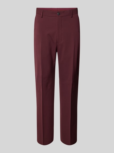 SELECTED HOMME Slim Fit Stoffhose mit Bügelfalten Modell 'LIAM' Bordeaux 2