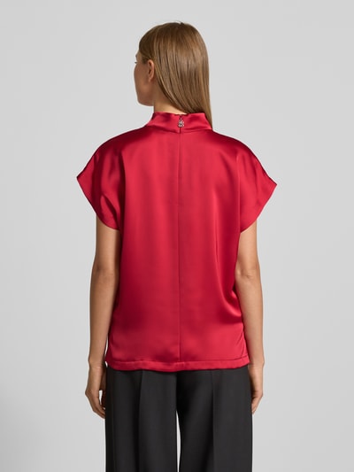 HUGO Relaxed fit blouseshirt met ronde hals, model 'CANELI' Rood - 5