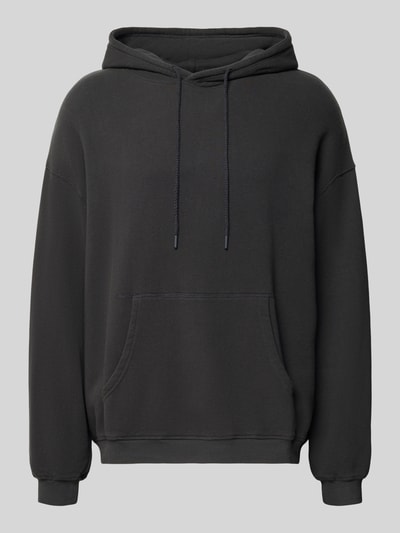 Productfoto, Hoodie met Kangoeroezak Model 'ATUBAY' van American Vintage, mix van katoen en elastaan, relaxed fit, heren, zwart
