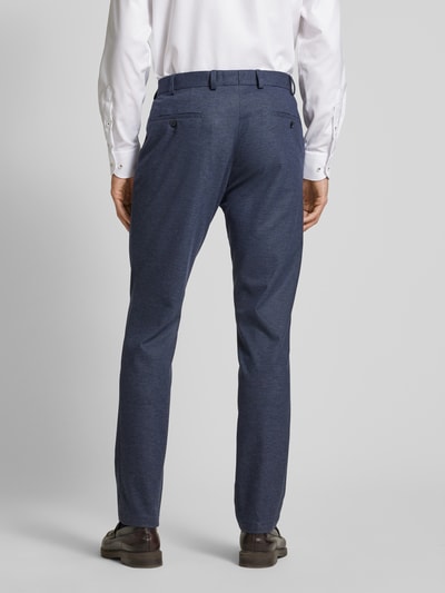 DIGEL Modern fit pantalon met riemlussen, model 'Sergio' Donkerblauw - 5