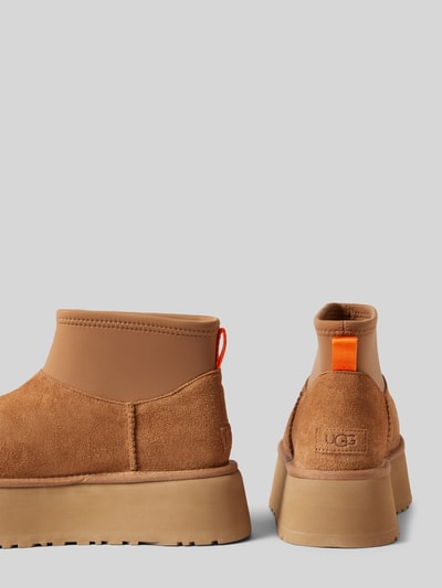 UGG Lederstiefel mit elastischem Schaft Modell 'CLASSIC MINI DIPPER' Camel 2