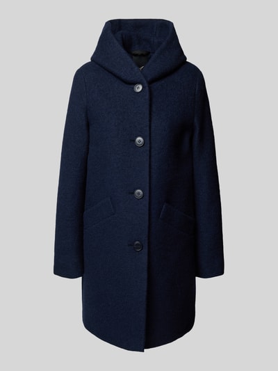 Fuchs Schmitt Wollmantel mit Kapuze Marine 2