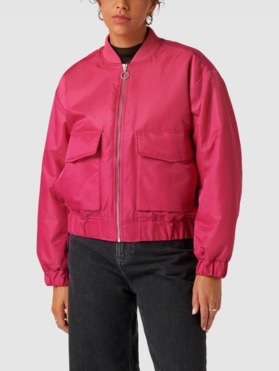 Marc O'Polo Denim Bomberjack met klepzakken Fuchsia - 4