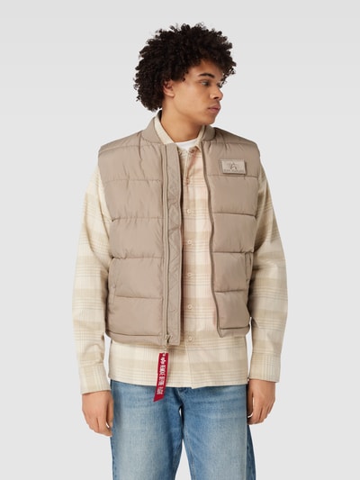 Alpha Industries Bodywarmer met labelpatch Beige - 4