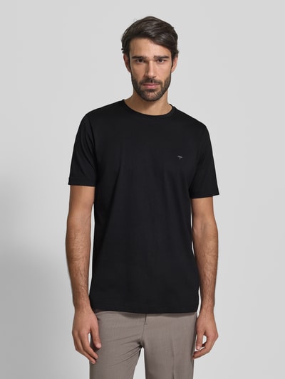 Fynch-Hatton T-shirt z nadrukiem z logo Czarny 4