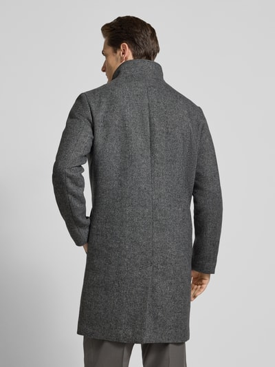 SELECTED HOMME Regular fit lange wollen jas met gewatteerde inzet, model 'RAINAR' Antraciet - 5