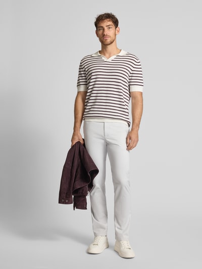 Christian Berg Men Regular fit chino met achterzakken Lichtgrijs - 1