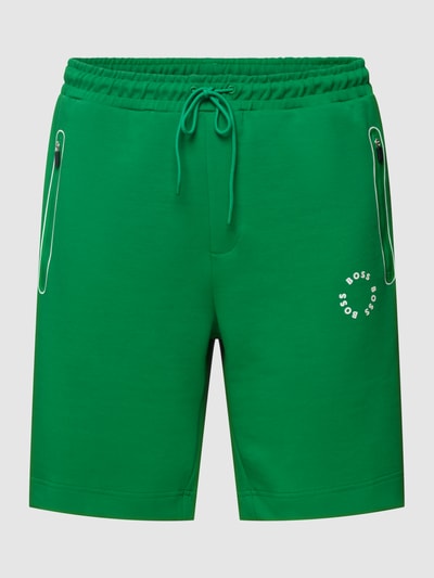 BOSS Green Sweatshorts mit Motiv-Print Hellgruen 2