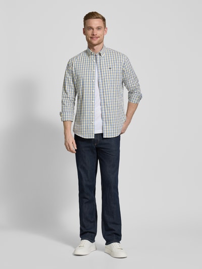 Fynch-Hatton Regular Fit Freizeithemd mit Button-Down-Kragen Gelb 1