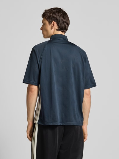adidas Sportswear Koszulka polo o kroju regular fit z logo i zamkiem błyskawicznym Ciemnoniebieski 5