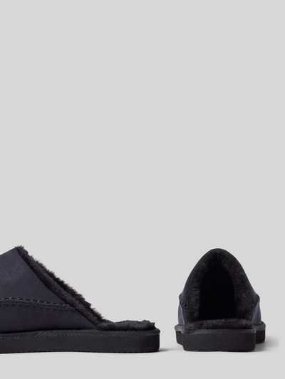 Jack & Jones Huisschoenen met voering van imitatiebont, model 'MANOR MOC MULE' Zwart - 2