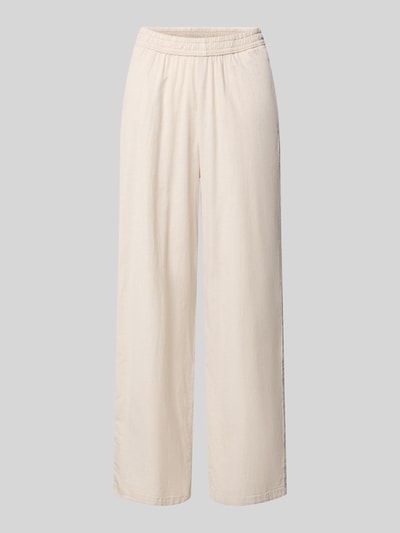 JJXX Wide Fit Stoffhose mit elastischem Bund Modell 'Poppy' Sand Melange 2