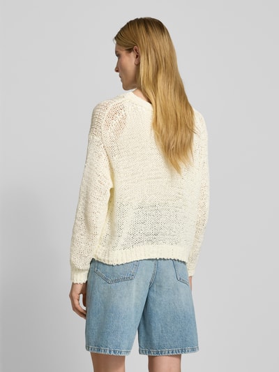Staud Strickpullover mit gerippten Abschlüssen Modell 'CALA' Beige 5