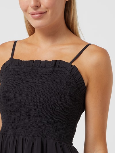 Nümph Kleid mit gesmoktem Oberteil Modell 'Nucamma' Schwarz 3