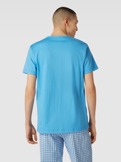 Calida T-shirt met labeldetail Turquoise - 5
