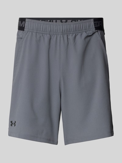 Under Armour Regular Fit Shorts mit Label-Print Anthrazit 2