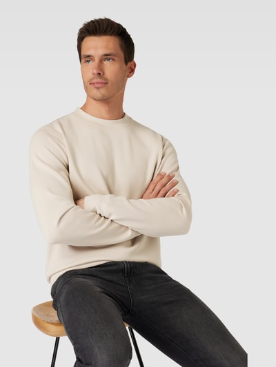 Casual Friday Sweatshirt mit Rundhalsausschnitt Modell 'Sebastian' Stein 3