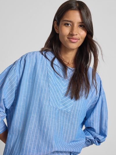 Scotch & Soda Relaxed fit blouse met druppelvormige hals Lichtblauw - 3