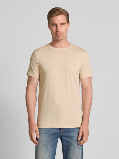 SELECTED HOMME Regular fit T-shirt van puur katoen in een set van 3 stuks Blauw - 4