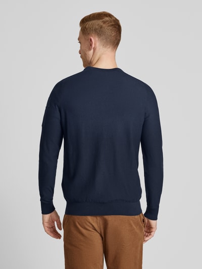 PME Legend Strickpullover mit Label-Detail Marine 5