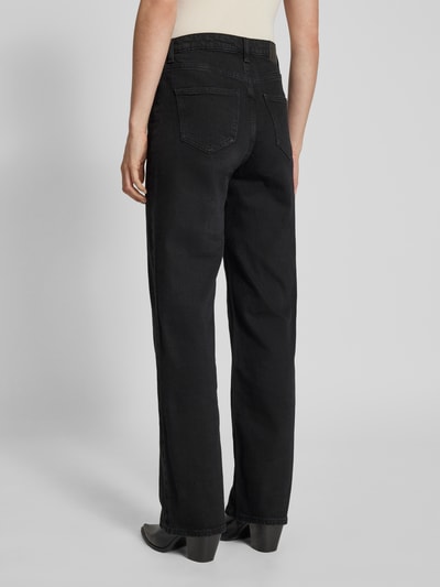Vero Moda High waist jeans met wijde pijpen, model 'TESSA' Zwart - 5