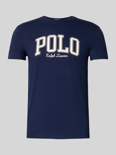 Polo Ralph Lauren Custom slim fit T-shirt met ronde hals Marineblauw - 2