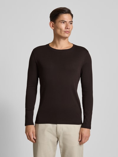 MCNEAL Longsleeve mit Rundhalsausschnitt Schoko 4