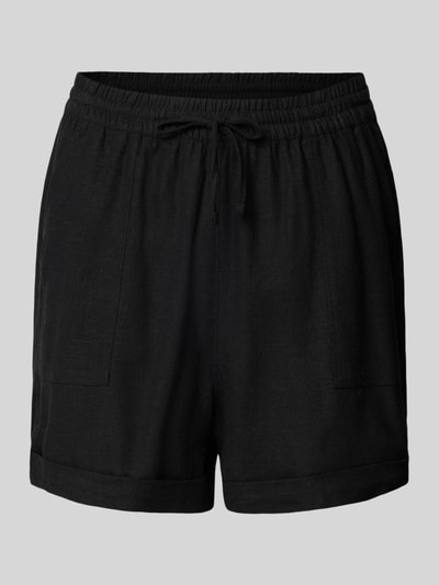 Tom Tailor Denim Relaxed Fit Shorts aus Viskose-Leinen-Mix Black 2