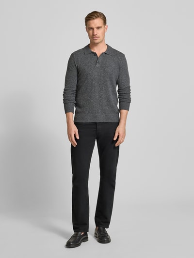 Marc O'Polo Regular Fit Strickpullover aus Woll-Mix  Dunkelgrau 1