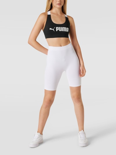 PUMA PERFORMANCE Bustier met labelprint, model 'Mid' Zwart - 1