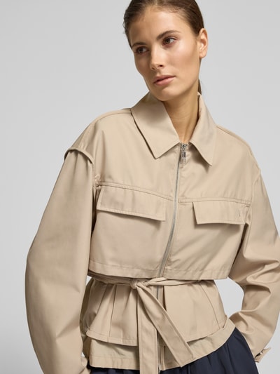 BOSS Regular fit parka met borstklepzakken model 'PAGLIERO' Beige - 3