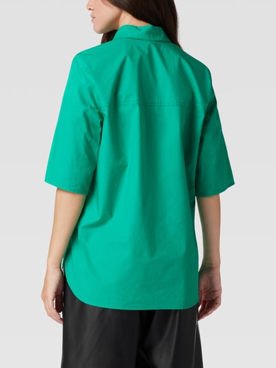 Christian Berg Woman Overhemdblouse met platte kraag Smaragdgroen - 5