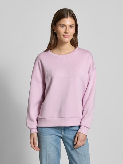 Vila Sweatshirt mit Statement-Stitching Modell 'SIFFI ATELIER' Flieder 4