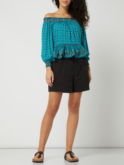 Superdry Blusenshirt im Off-Shoulder-Look Modell 'Ameera' Tuerkis 1