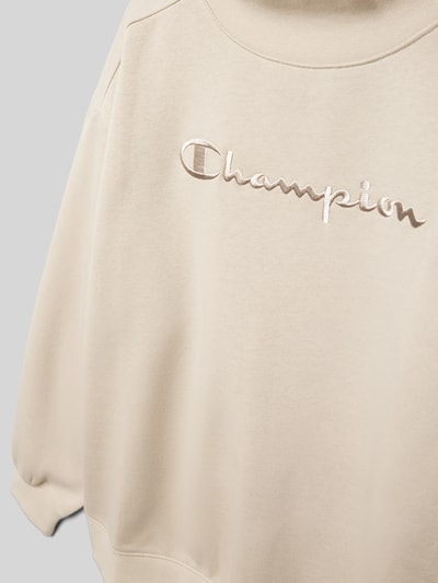 CHAMPION Sweatshirt mit Label-Stitching Beige 2