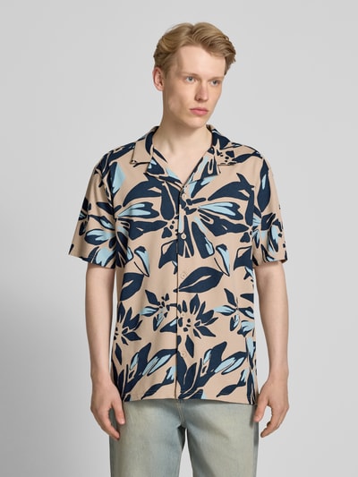 Only & Sons Freizeithemd mit Reverskragen Modell 'PIERO' Beige 4