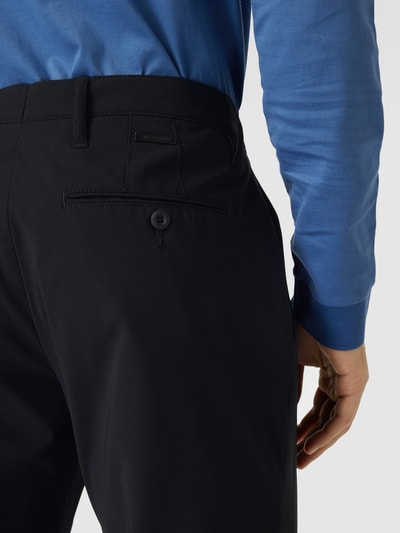 ALBERTO Spodnie o kroju slim fit z wpuszczanymi kieszeniami Czarny 3