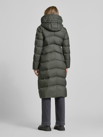 Peuterey Płaszcz pikowany z wpuszczanymi kieszeniami model ‘NUNKI’ Oliwkowy 5