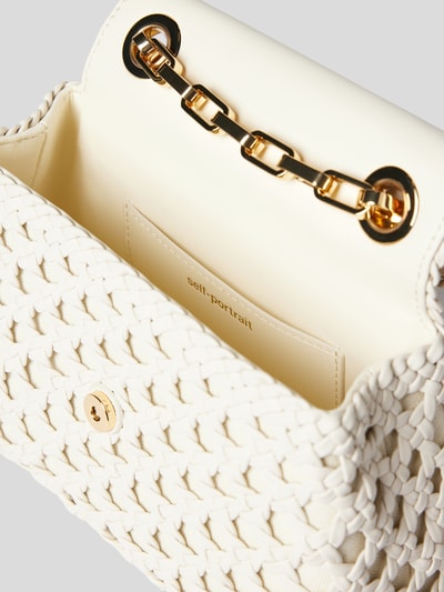 Self-Portrait Handtasche aus Leder Beige 5
