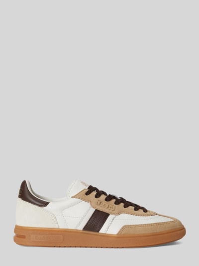 Polo Ralph Lauren Sneaker aus echtem Rindvelours Offwhite 2