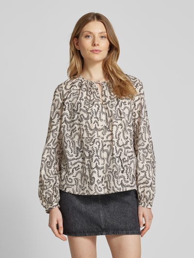 OPUS Relaxed fit blouse met druppelvormige hals, model 'Fisanna'  - 4