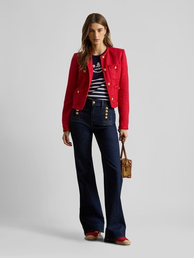 Lauren Ralph Lauren Regular Fit Kurzblazer mit Knopf Details Rot 1