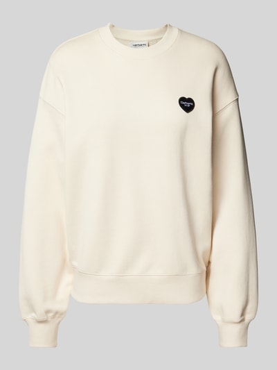 Carhartt Work In Progress Oversized Sweatshirt aus reiner Baumwolle Modell 'Ingo' Ecru 1