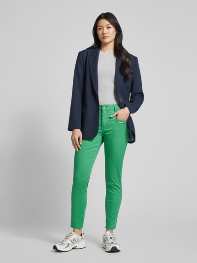 Buena Vista Skinny fit broek met verkort model, model 'Florida' Groen - 1