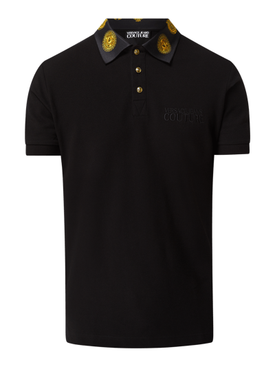 Versace Jeans Couture Poloshirt aus Baumwolle  Black 2