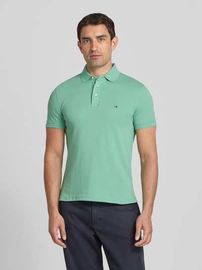 Tommy Hilfiger Slim Fit Poloshirt aus Baumwoll-Elasthan-Mix Apfel 4