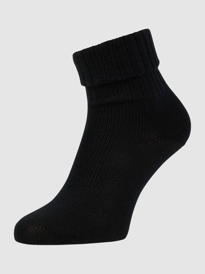 Burlington Socken aus Schurwollmischung Modell 'Plymouth' Black 1